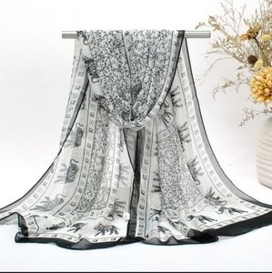 NWOT New Chiffon Scarf/Large Shawl